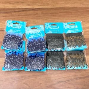 8pks Decorative Details Beaded Fringe on Ribbon Embellishment Trim 36” /1yd Each